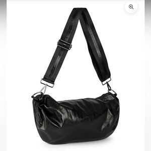 Haute Shore Ollie Black Metallic Sling Crossbody Bag